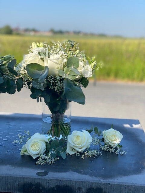 Bruidsbloemen in zachte tinten